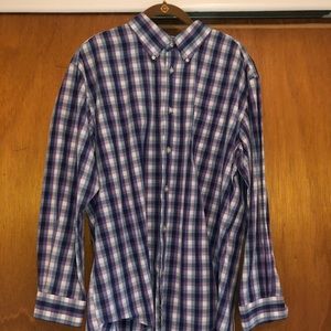 MENS Lands’end BUTTON DOWN 17 1/2-34 tailored fit